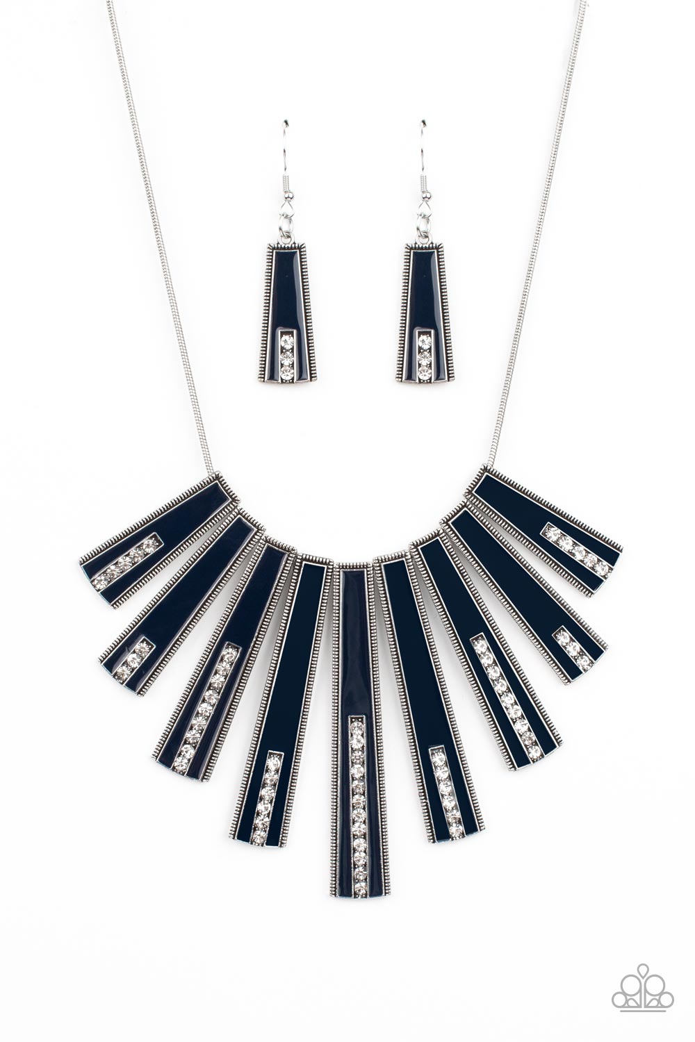 FAN-tastically Deco - blue - Paparazzi necklace