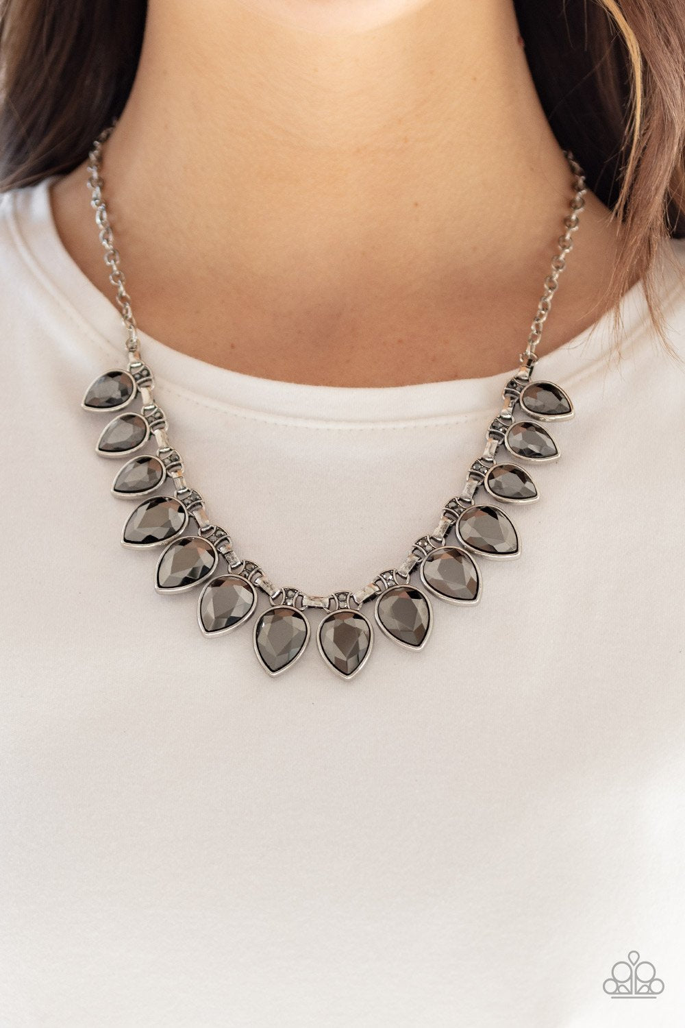 FEARLESS is More - silver - Paparazzi necklace