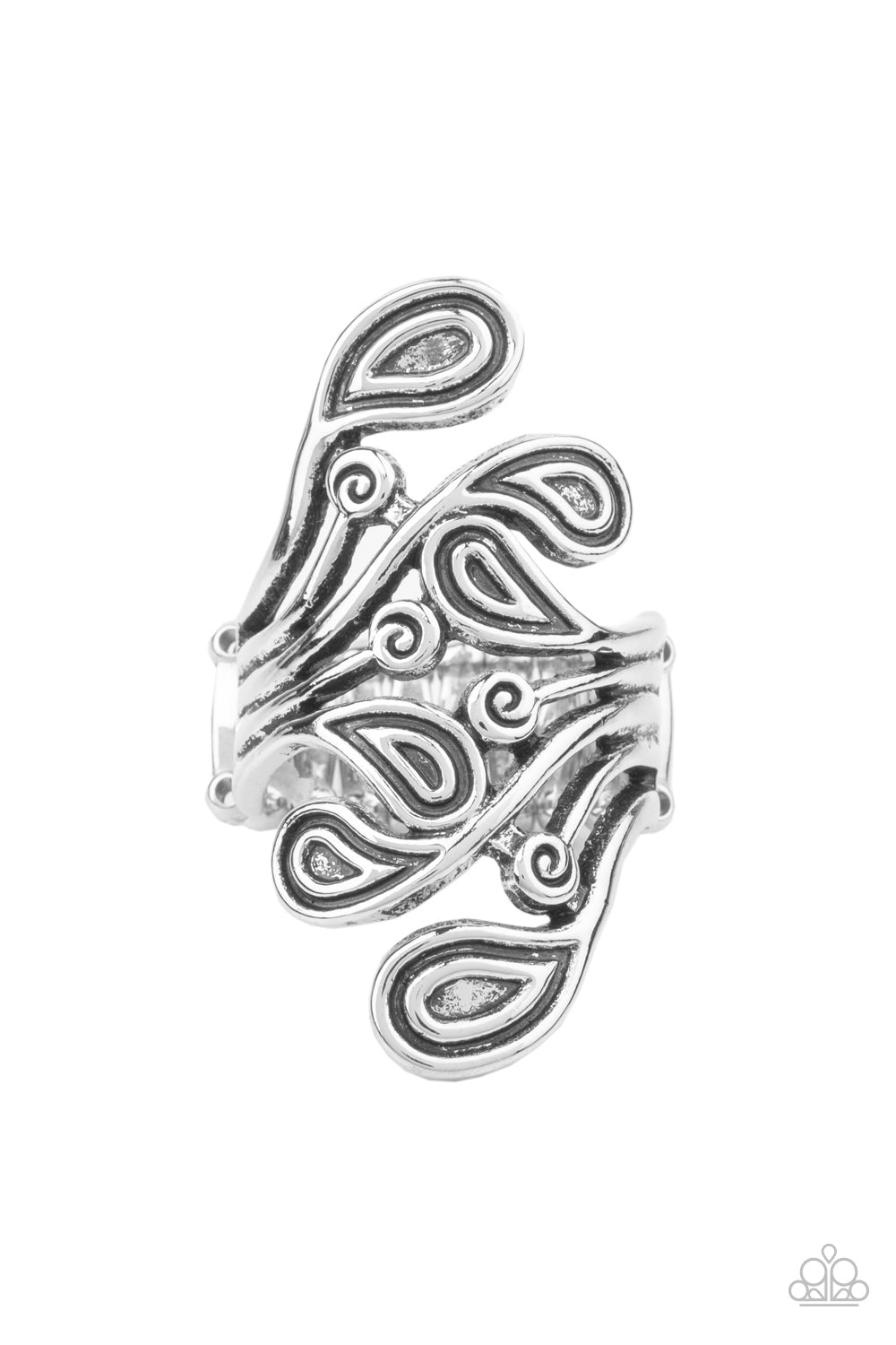 FRILL In The Blank - silver - Paparazzi ring