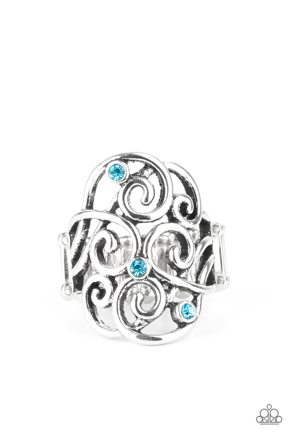 FRILL Out! - blue - Paparazzi ring