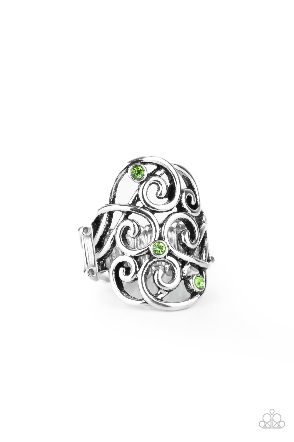 FRILL Out! - green - Paparazzi ring