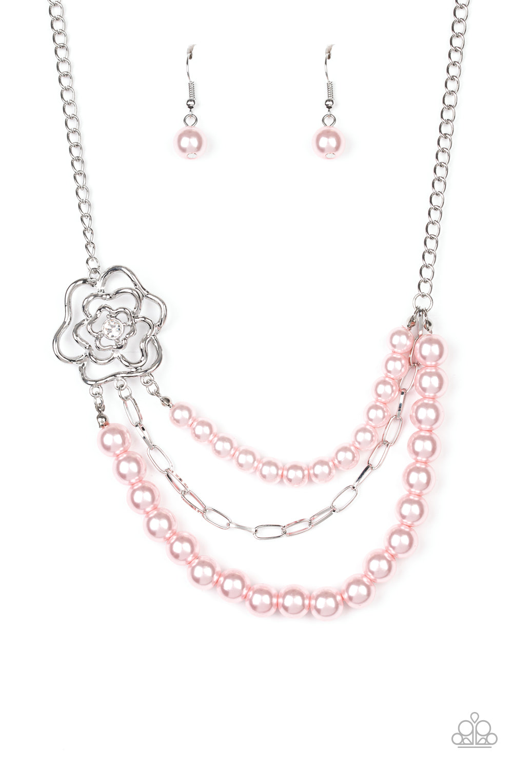 Fabulously Floral - pink - Paparazzi necklace