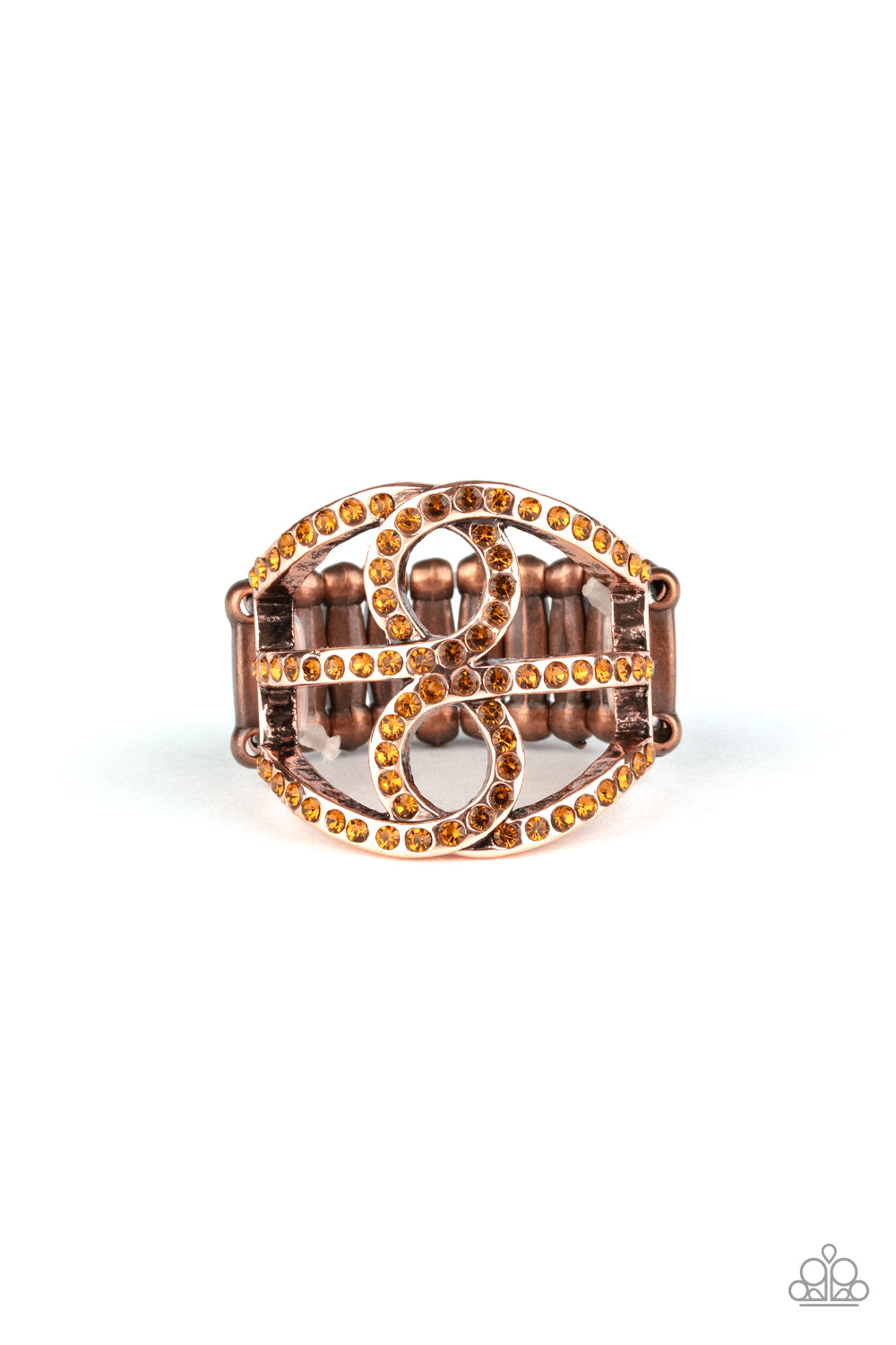 Fabulously Frosted - copper - Paparazzi ring
