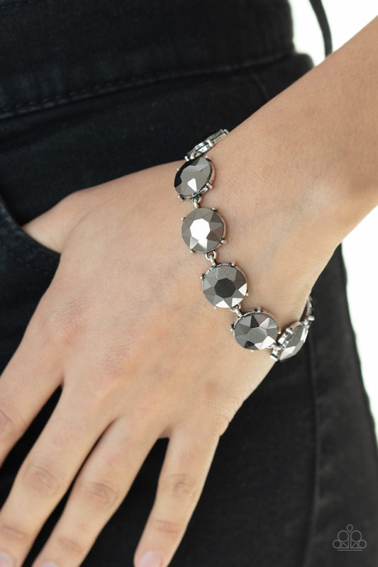 Fabulously Flashy-silver-Paparazzi bracelet