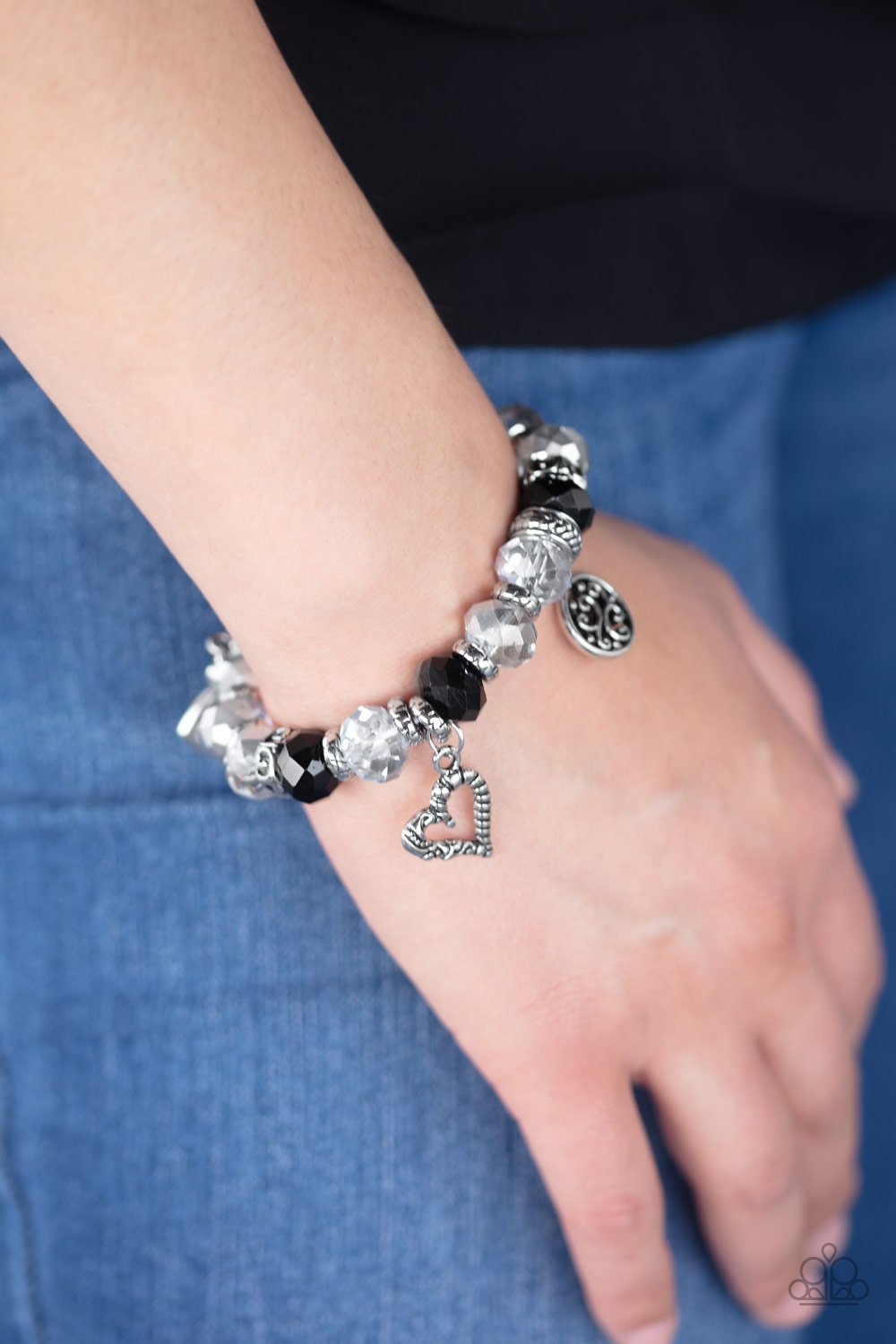 Fabulously Flirty-black-Paparazzi bracelet