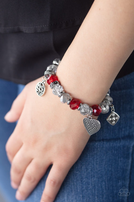 Fabulously Flirty-red-Paparazzi bracelet