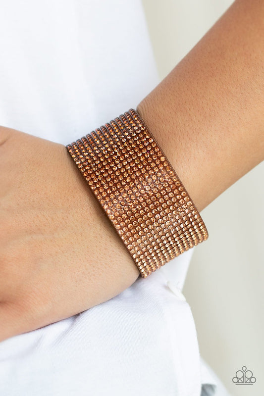 Fade Out-brown-Paparazzi bracelet