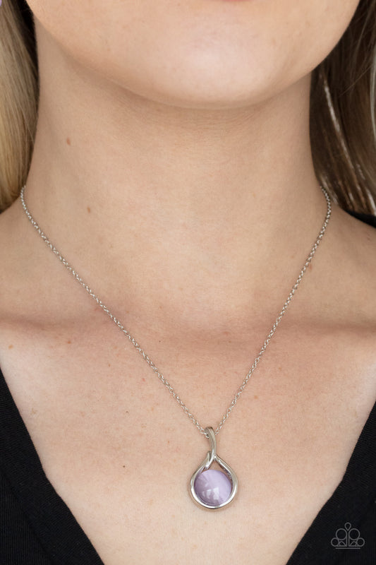 Fairy Lights - purple - Paparazzi necklace