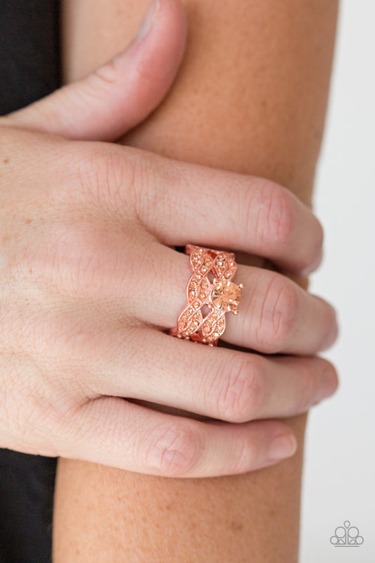 Fairytale Fabulous - copper - Paparazzi ring