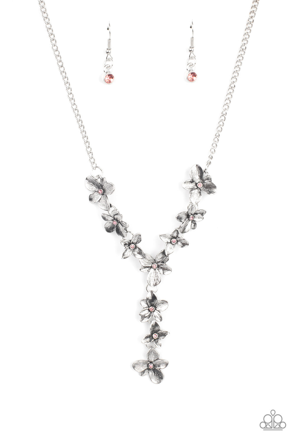 Fairytale Meadow - pink - Paparazzi necklace