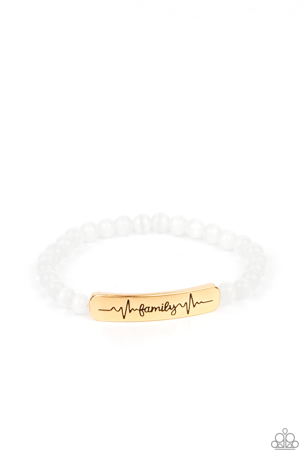 Family is Forever - gold - Paparazzi bracelet