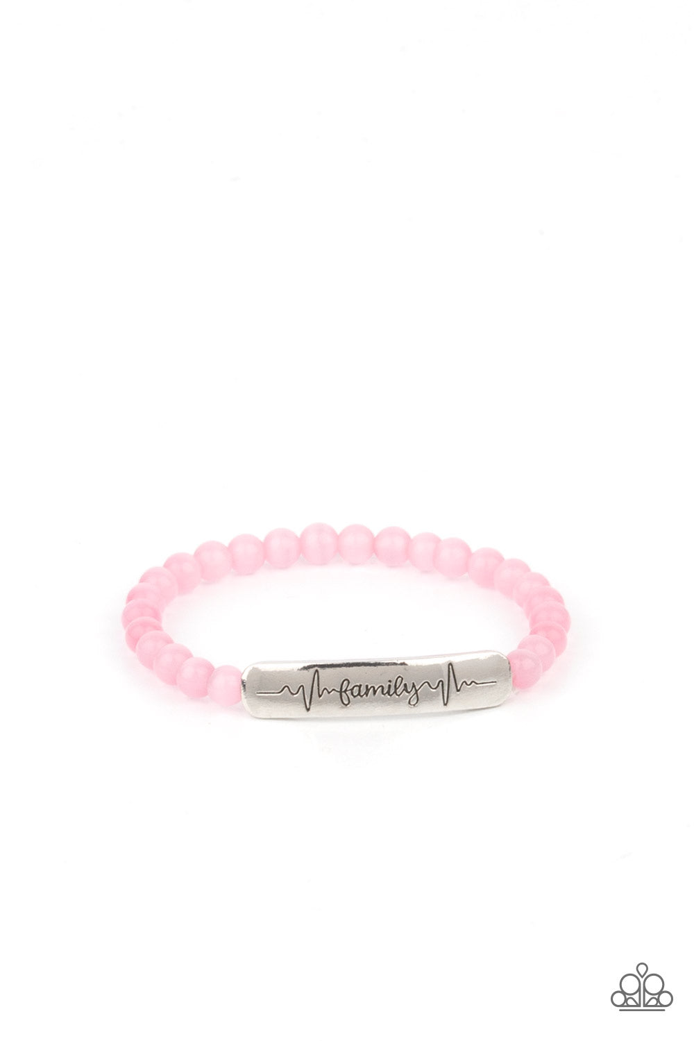 Family is Forever - pink - Paparazzi bracelet