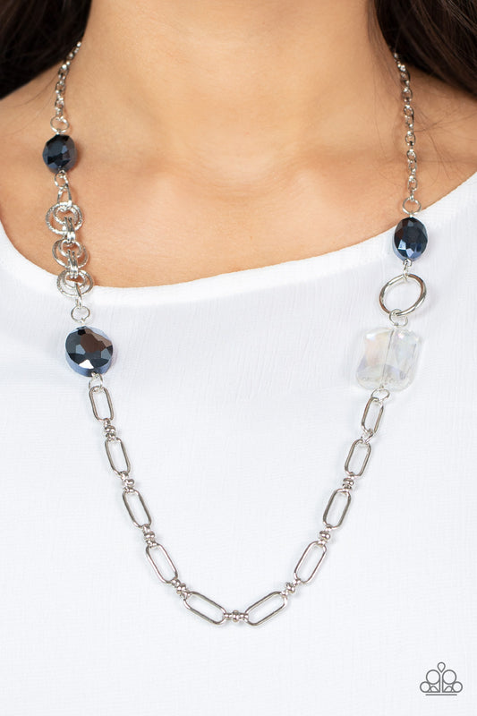 Famous and Fabulous - blue - Paparazzi necklace