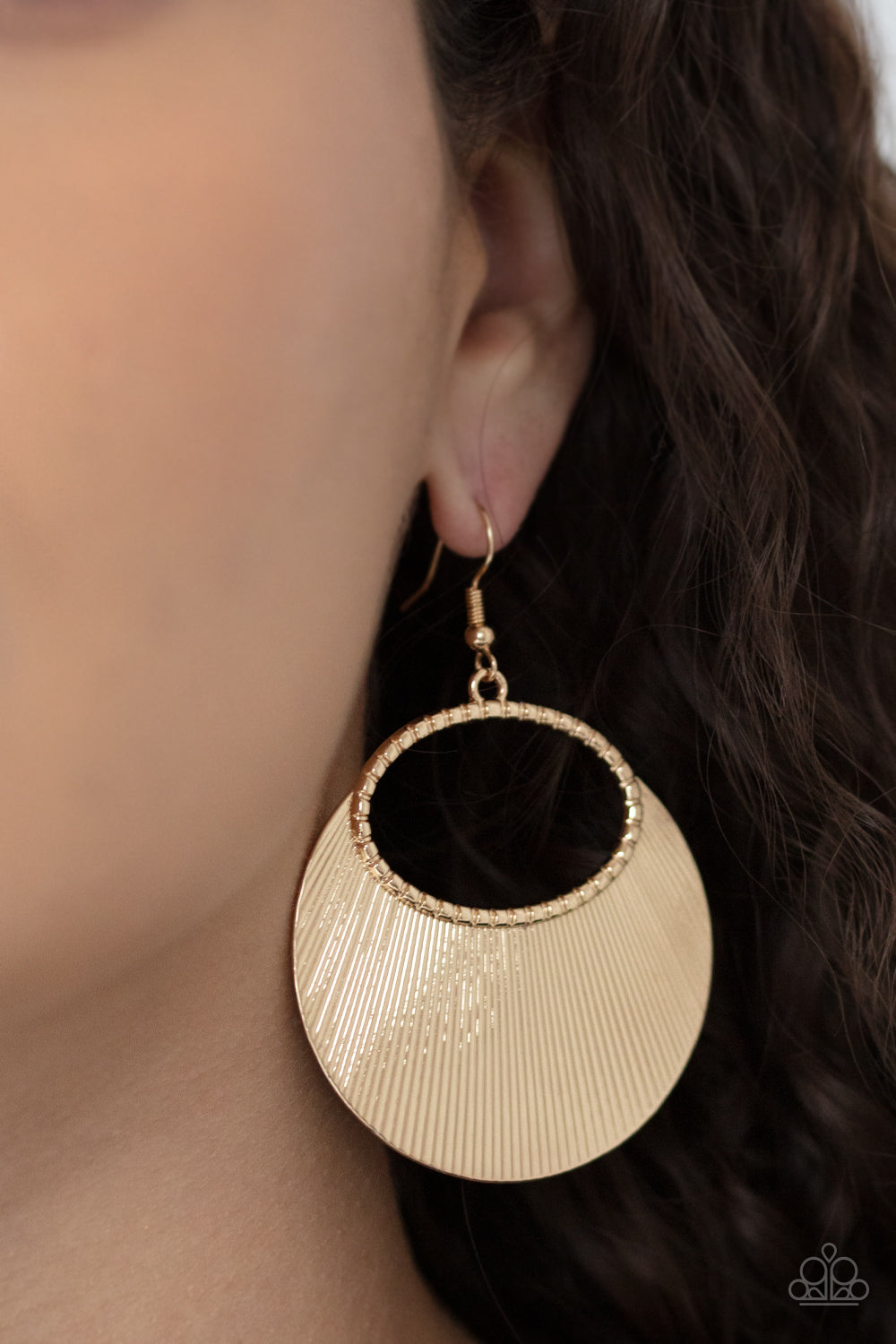 Fan Girl Glam - gold - Paparazzi earrings