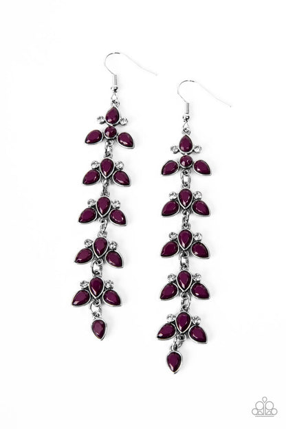 Fanciful Foliage - purple - Paparazzi earrings