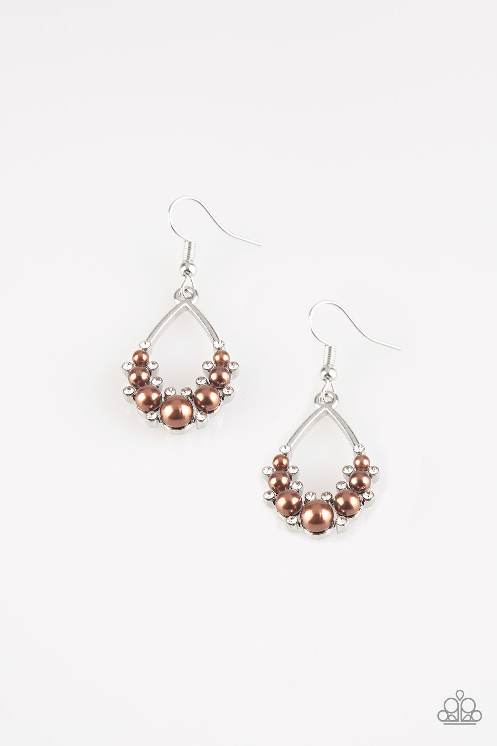 Fancy First - brown - Paparazzi earrings