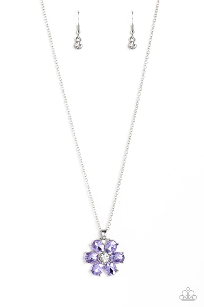 Fancy Flower Girl - purple - Paparazzi necklace