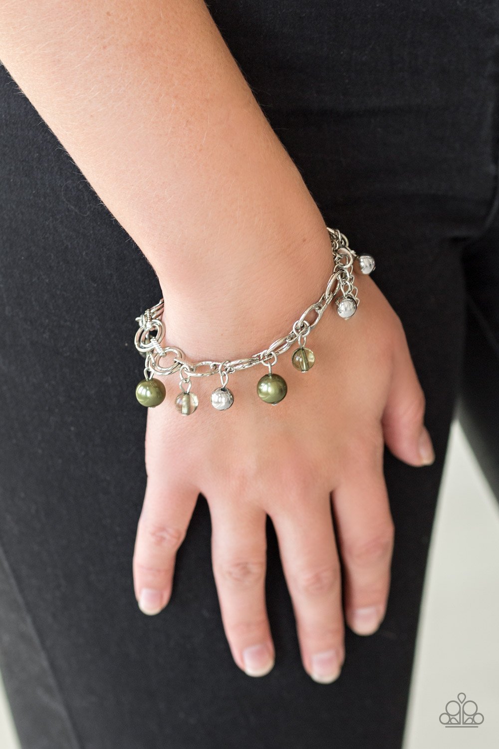Fancy Fascination-green-Paparazzi bracelet