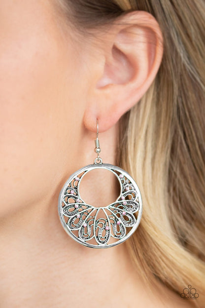Fancy That-pink-Paparazzi earrings