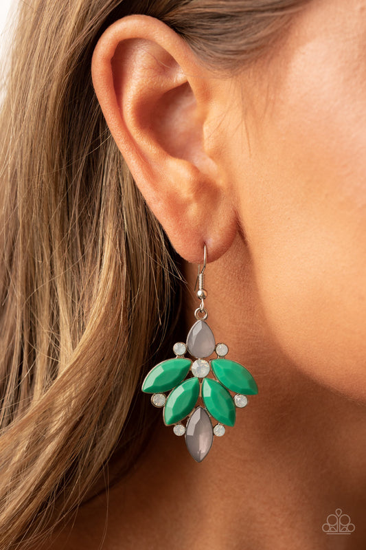 Fantasy Flair - green - Paparazzi earrings