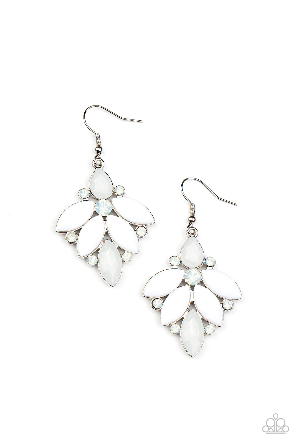 Fantasy Flair - white - Paparazzi earrings