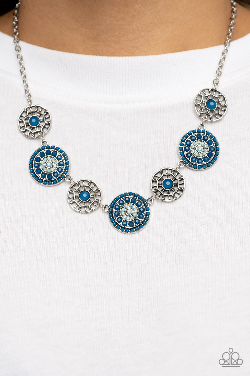 Farmers Market Fashionista - blue - Paparazzi necklace