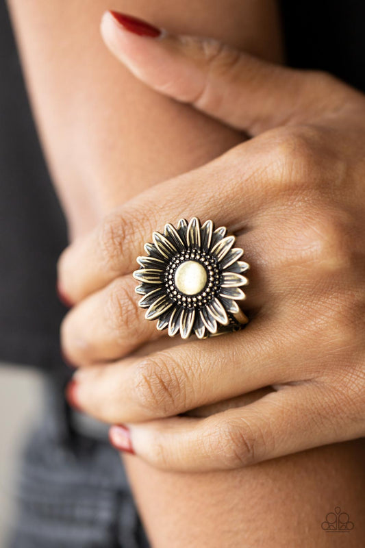 Farmstead Fashion - brass - Paparazzi ring