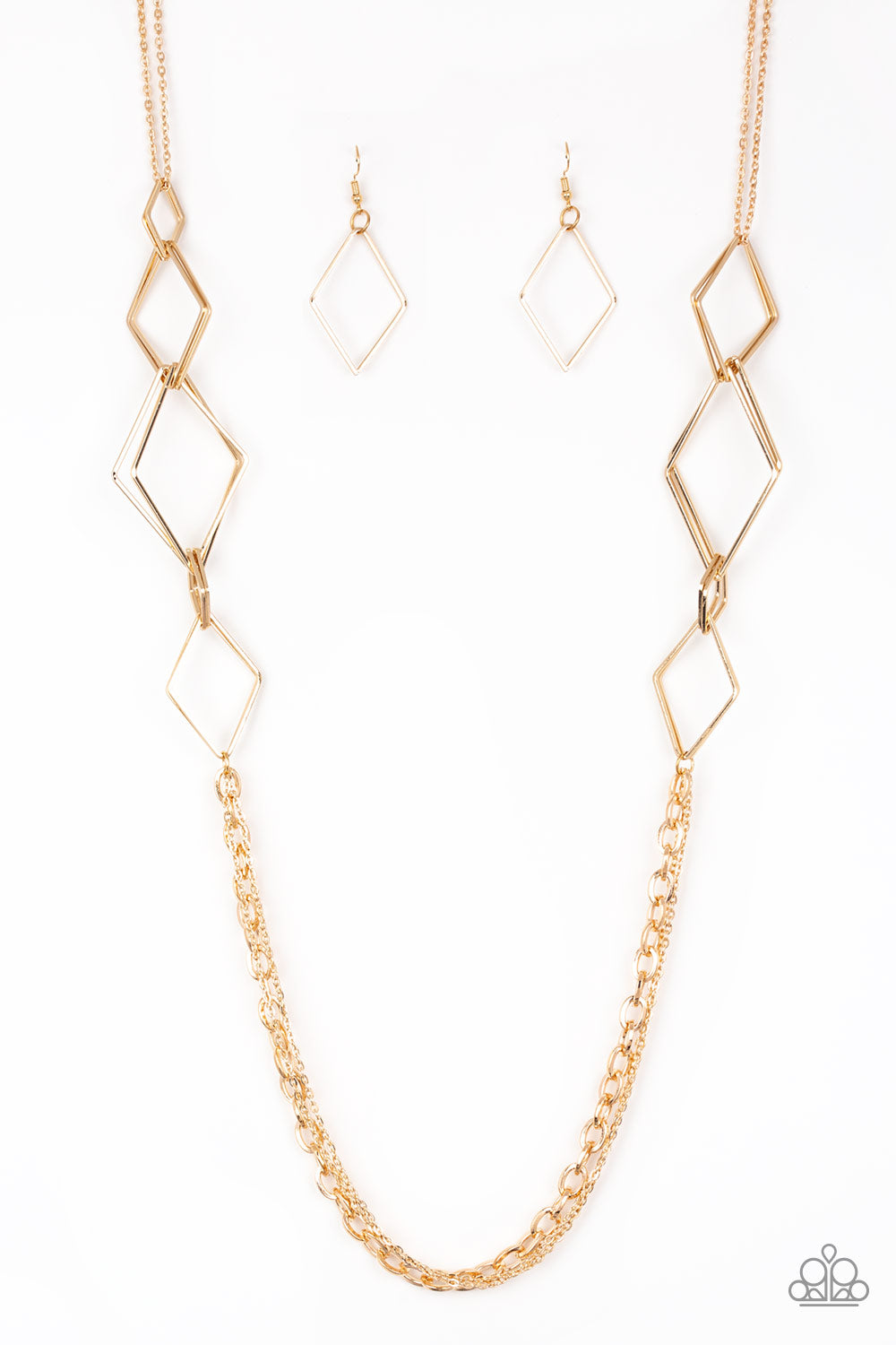 Fashion Fave - gold - Paparazzi necklace