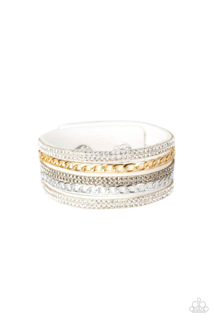 Fashion Fiend - white - Paparazzi bracelet – JewelryBlingThing
