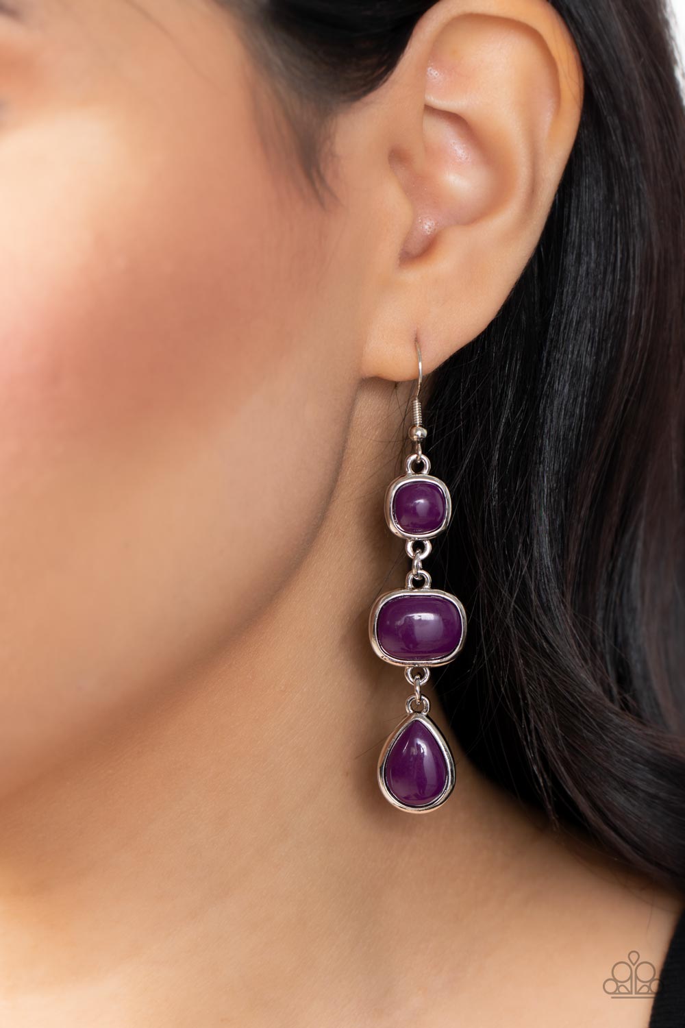 Fashion Frolic - purple - Paparazzi earrings