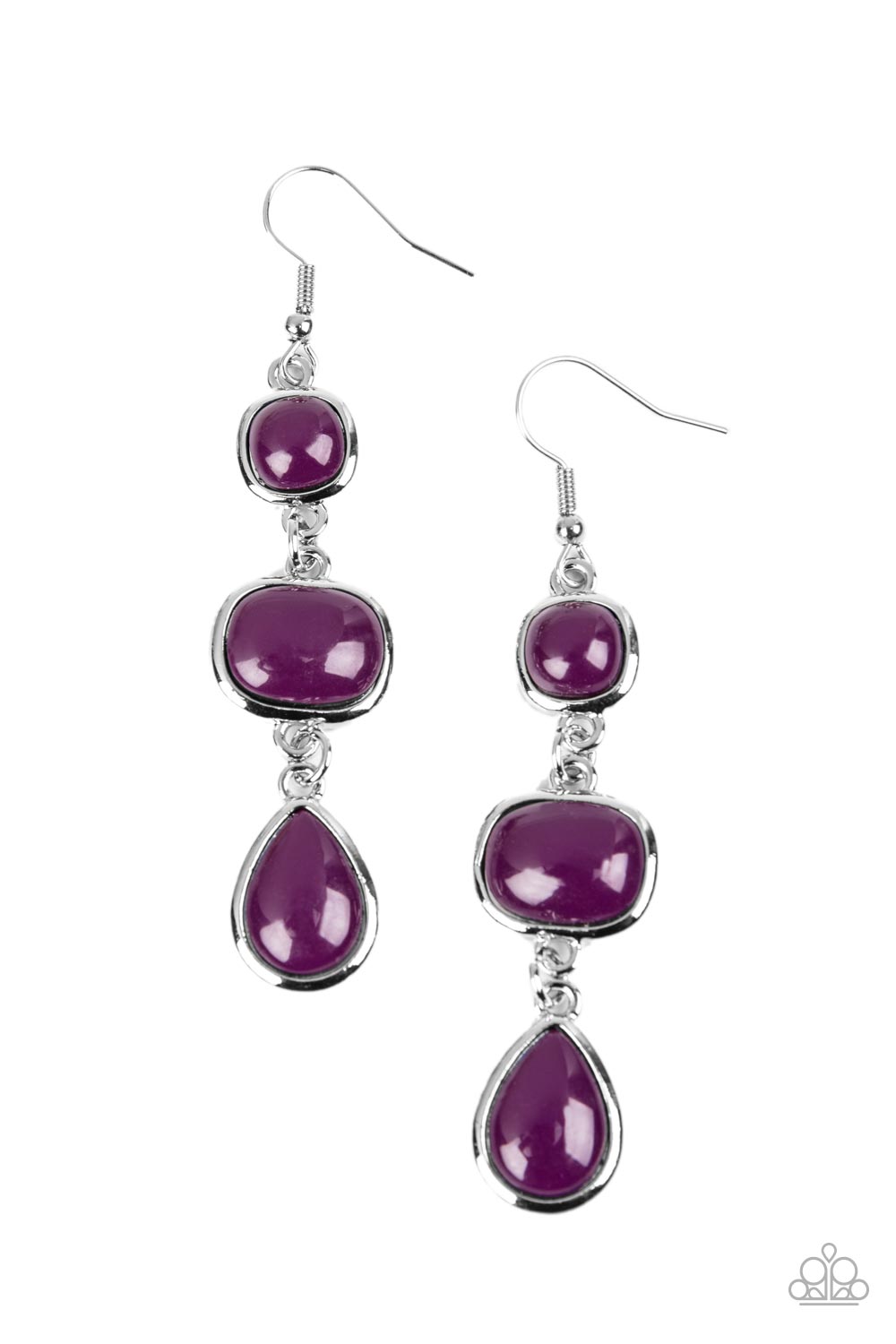 Fashion Frolic - purple - Paparazzi earrings