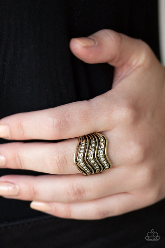 Fashion Finance - brass - Paparazzi ring