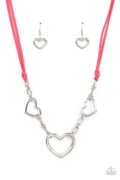 Fashionable Flirt - pink - Paparazzi necklace