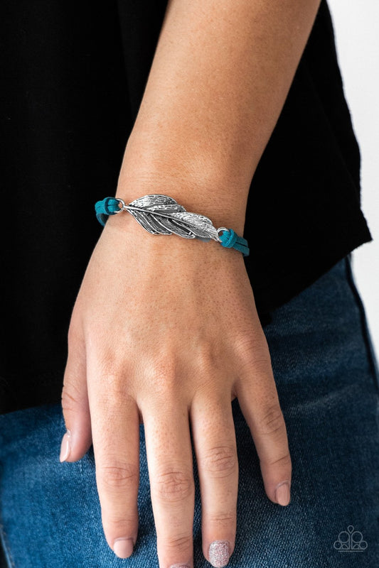 Faster Than Flight-blue-Paparazzi bracelet