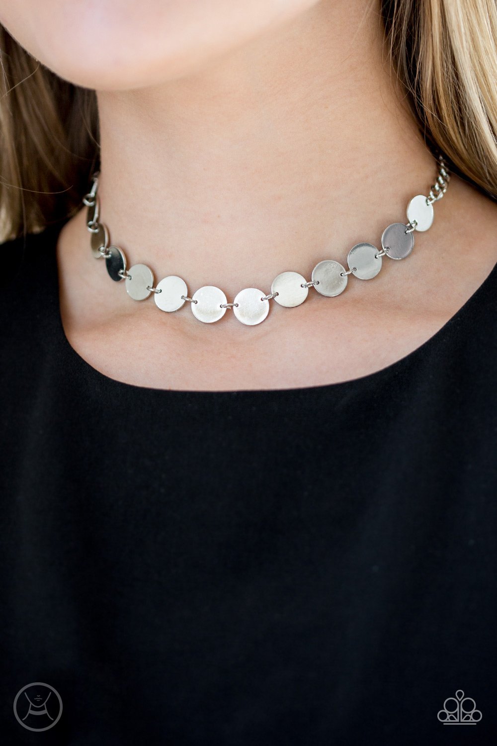 Faster Than Spotlight-silver-Paparazzi necklace