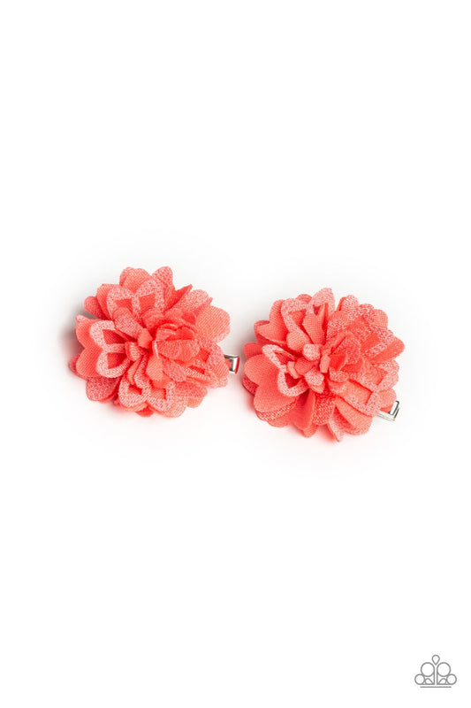 Fauna and Flora-orange-Paparazzi hair clip