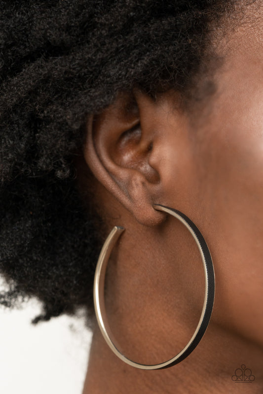 Fearless Flavor - black - Paparazzi earrings