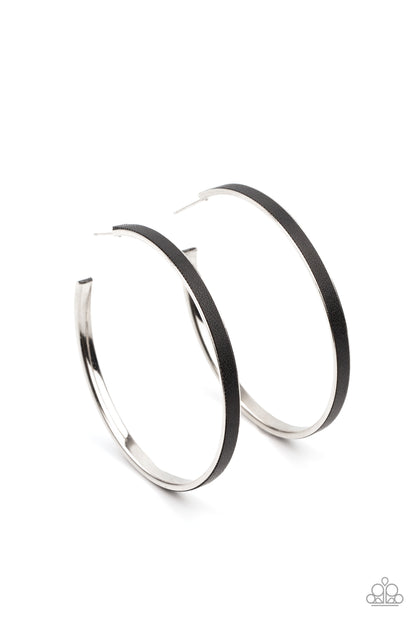 Fearless Flavor - black - Paparazzi earrings
