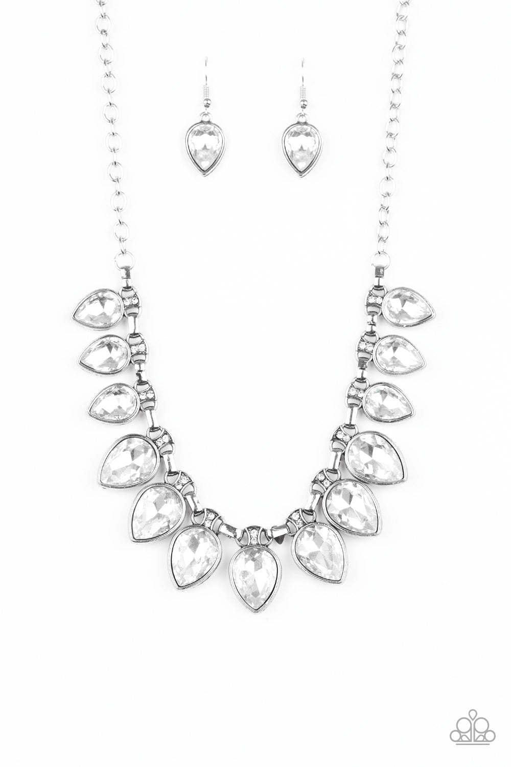 Fearless Is More - white - Paparazzi necklace
