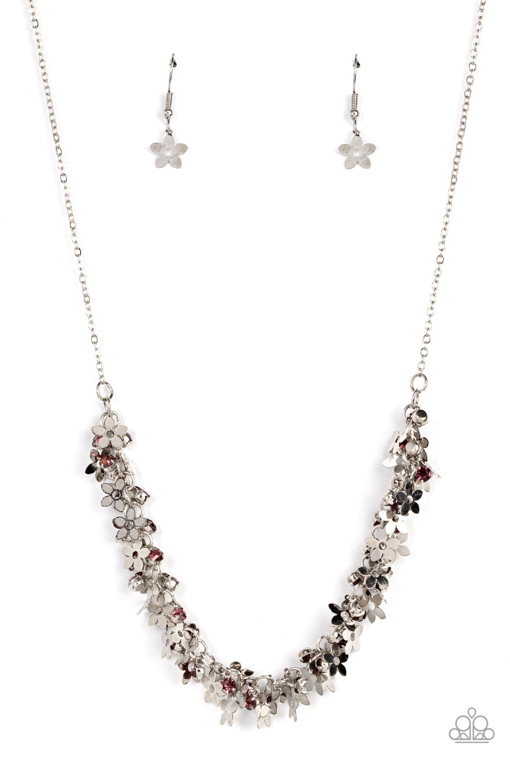 Fearlessly Floral - purple - Paparazzi necklace