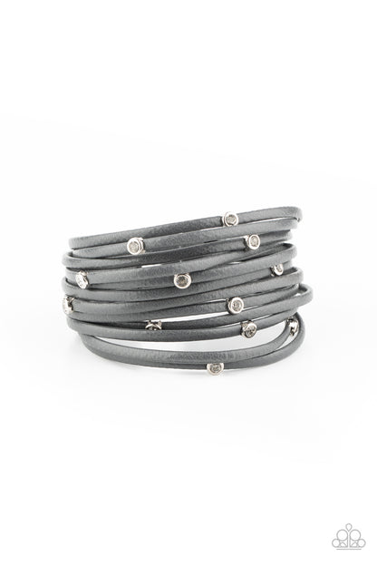 Fearlessly Layered - silver - Paparazzi bracelet