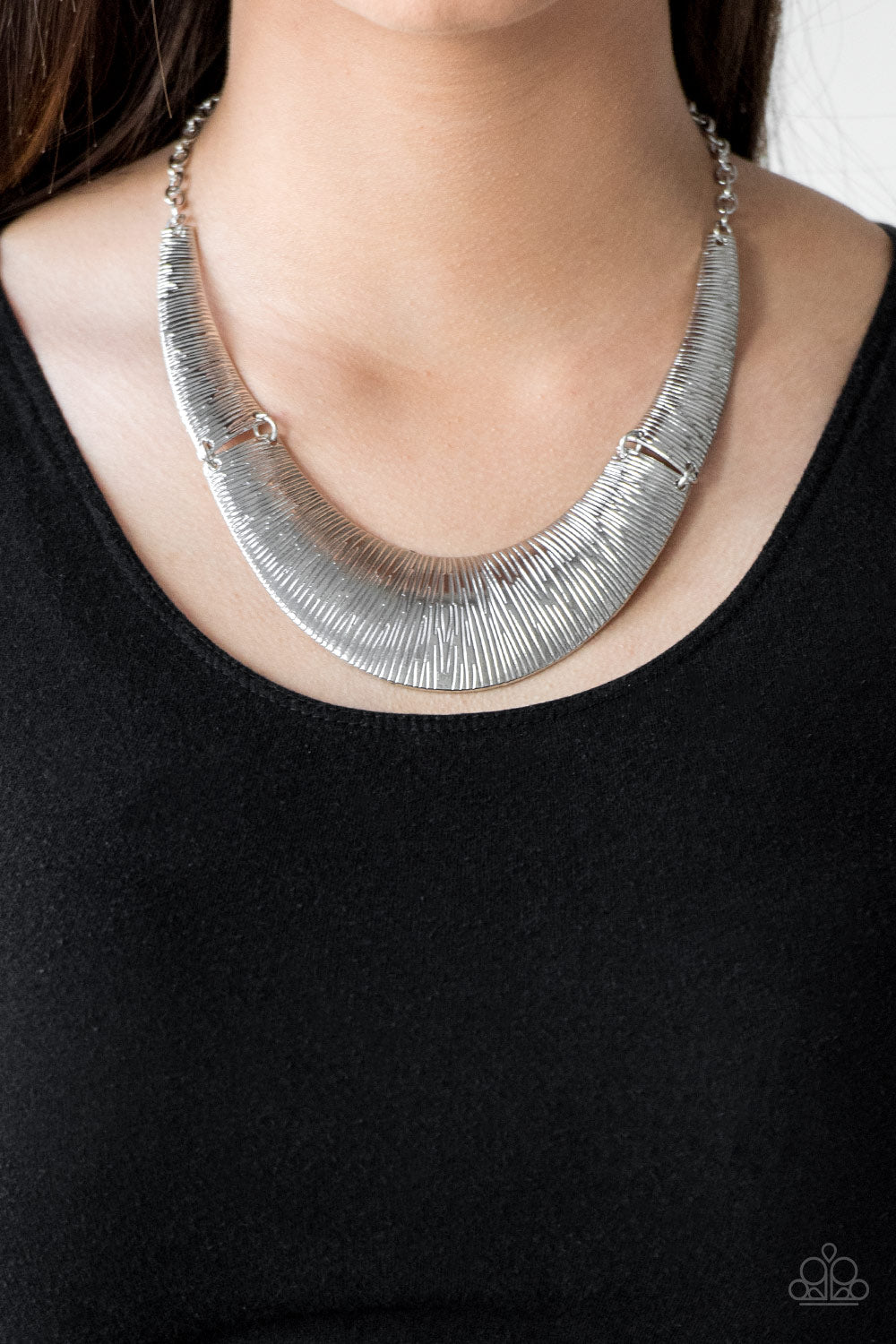 Feast or Famine - silver - Paparazzi necklace