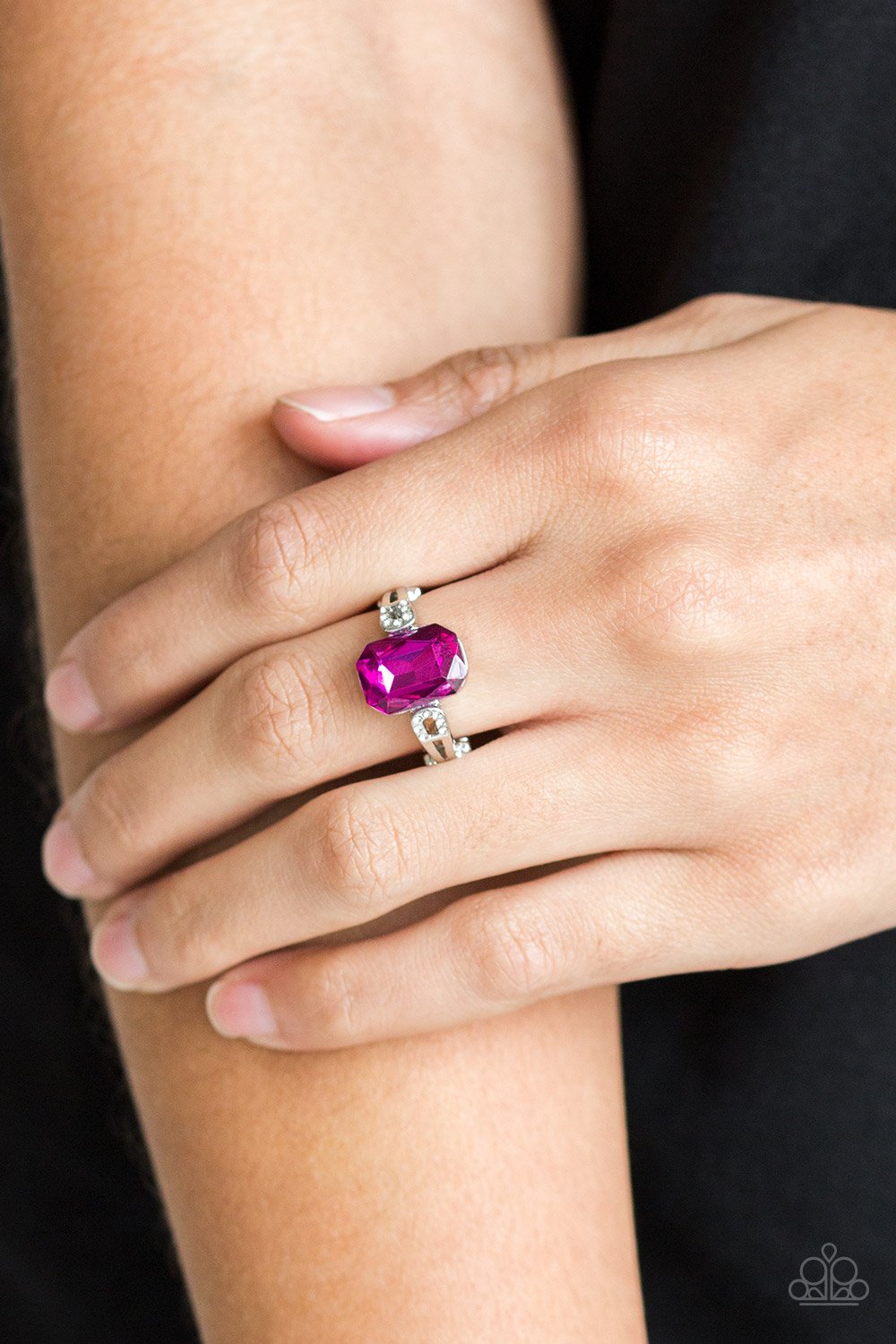 Feast Your Eyes-pink-Paparazzi ring