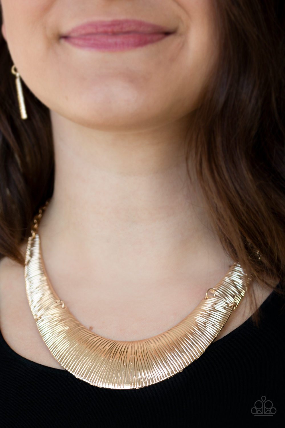 Feast or Famine - gold - Paparazzi necklace