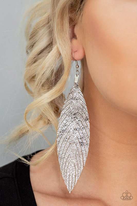 Feather Fantasy-multi-Paparazzi earrings