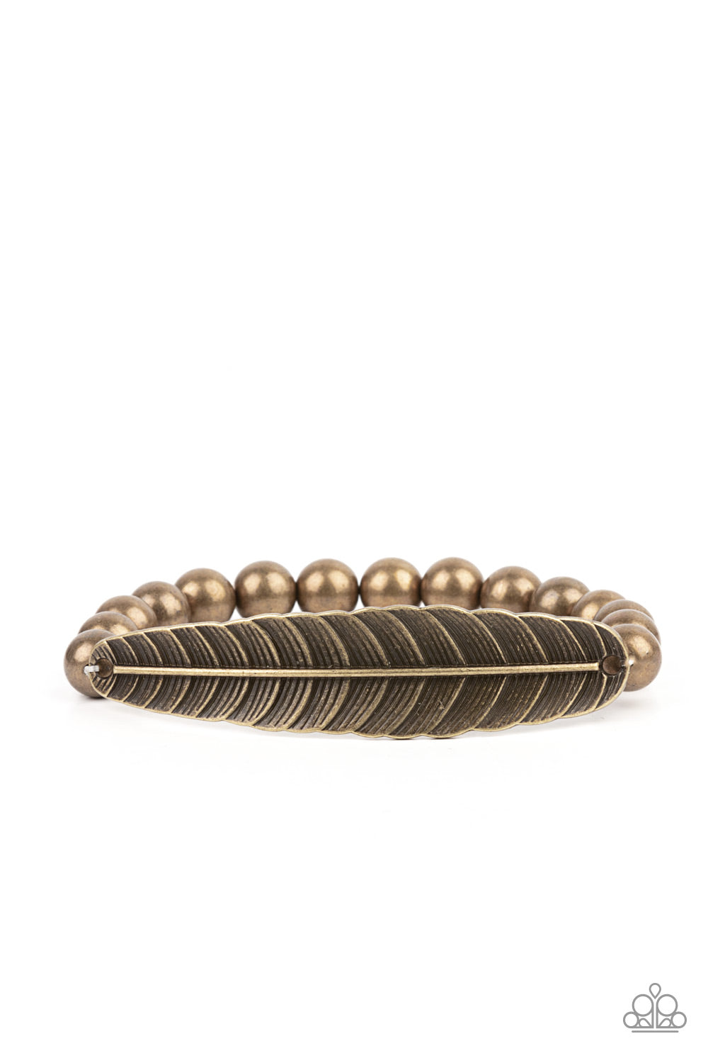 Featherlight Fashion - brass - Paparazzi bracelet