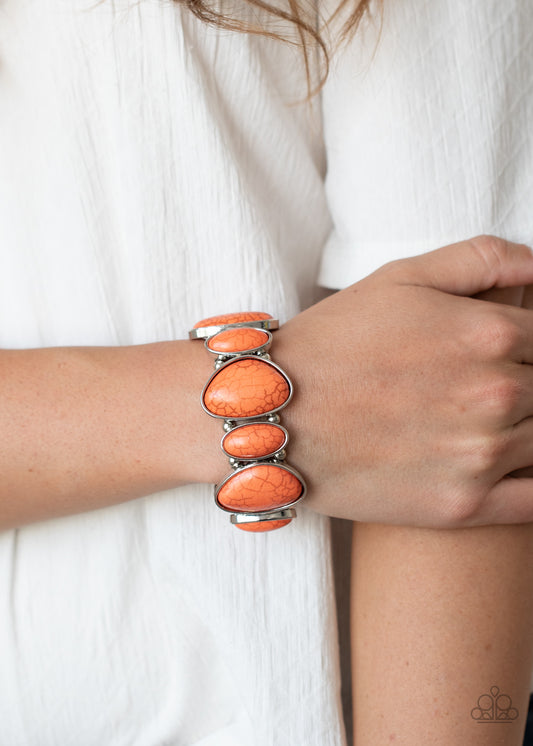 Feel At HOMESTEAD - orange - Paparazzi bracelet