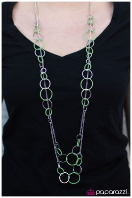 Feeling Bubbly - Green - Paparazzi necklace