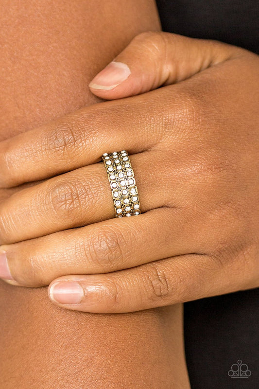Feeling Fab-YOU-less-brass-Paparazzi ring