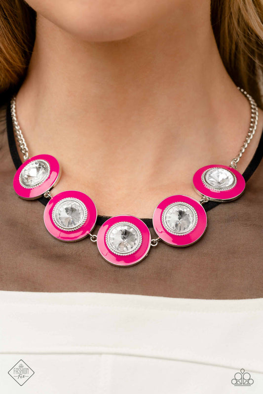 Feminine Flair - pink - Paparazzi necklace